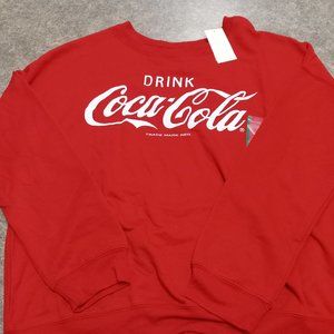 Coca Cola Pullover Red Sweater - Women's Size Medium